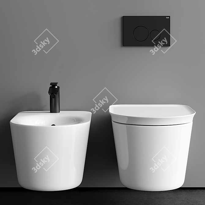 RAK Valet Wall-Hung Duo 3D model image 3