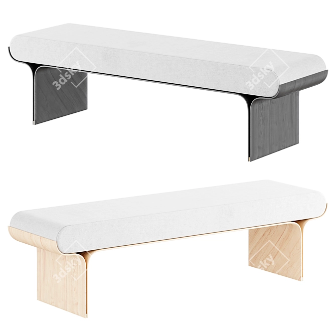 Gallotti&Radice Bench Stami 3D model image 1