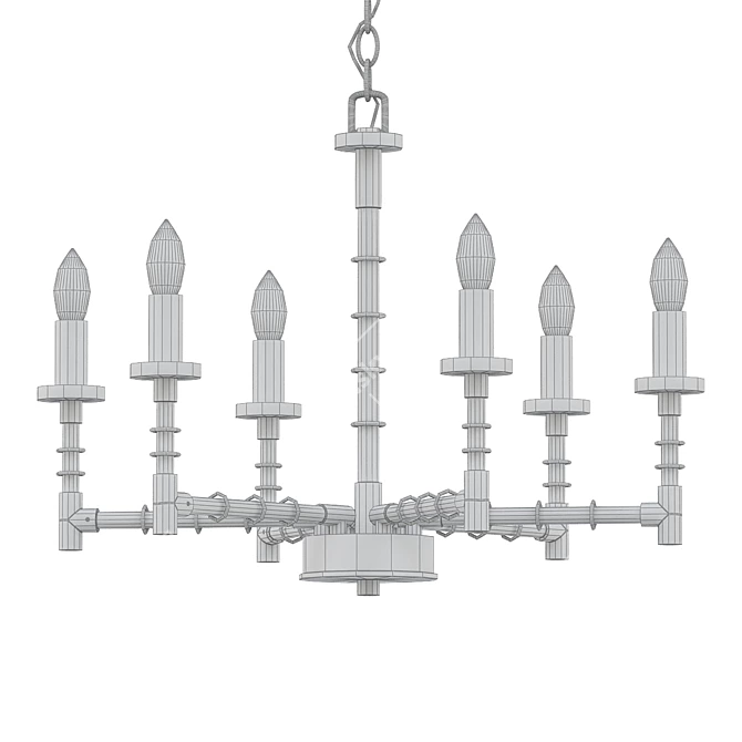 Refined Refraktika Chandelier 6 3D model image 2