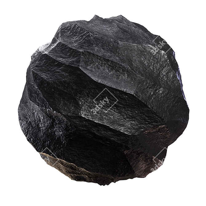 Customizable Stone Material Kit 3D model image 2