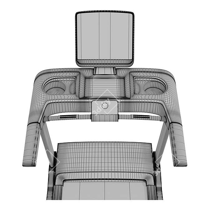  Беговая дорожка FitLogic White 3D model image 5