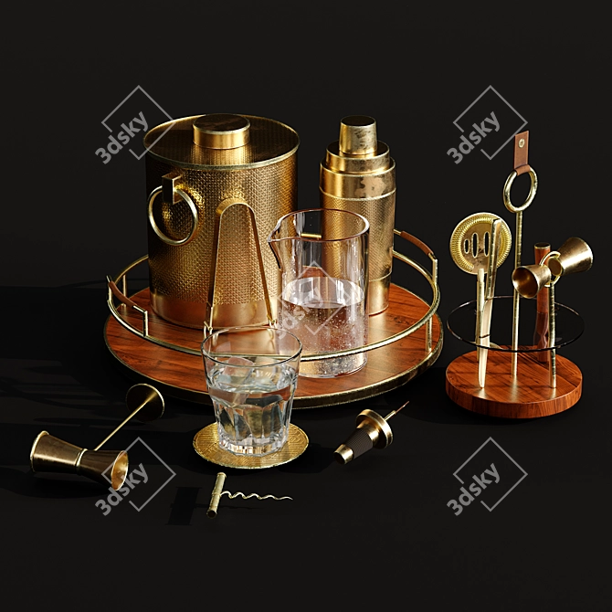 Bar Essentials Accessory Set 1 3D model image 4