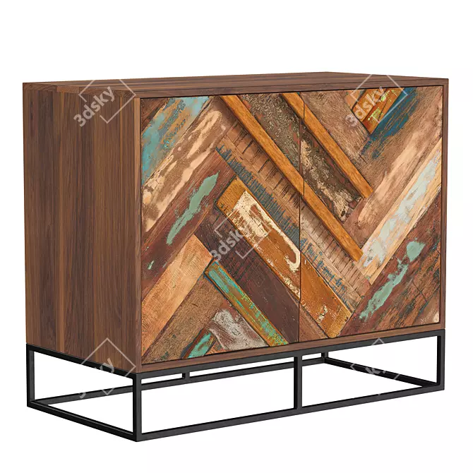 Krabi Loft Dresser with TS Wrapped Glass 3D model image 1