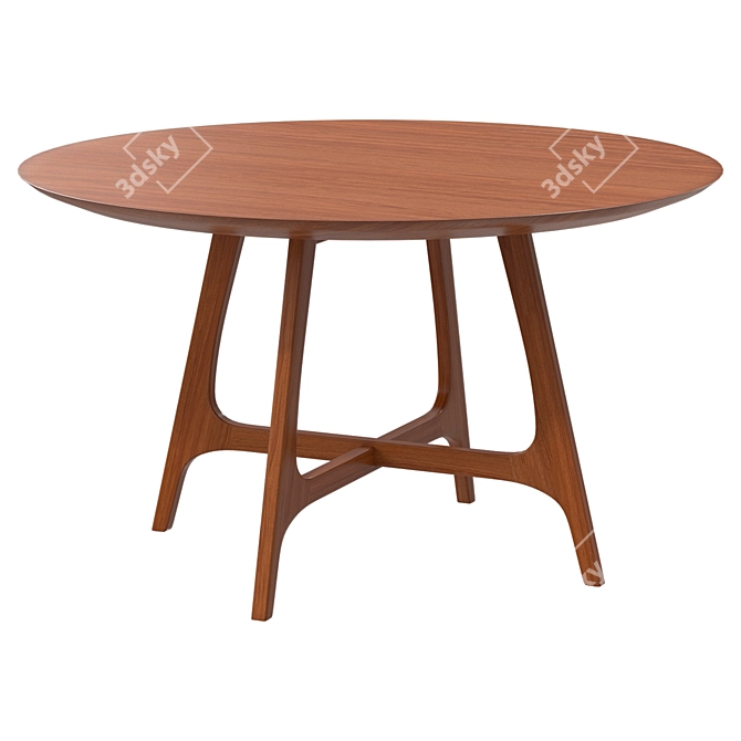 Round Larsen Dining Table 3D model image 1