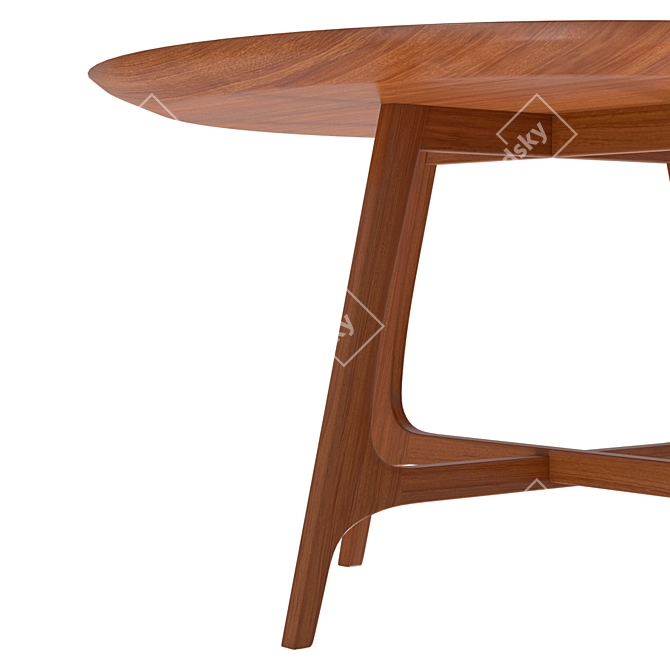 Round Larsen Dining Table 3D model image 4