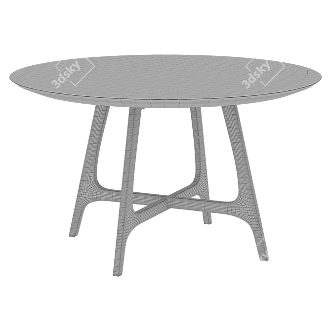 Round Larsen Dining Table 3D model image 6