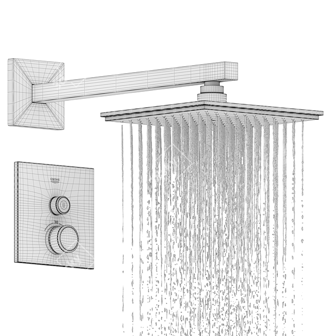 Ultimate Refreshment GROHE Shower 3D model image 5