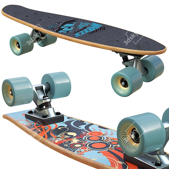 Skateboard 2013 Model Kit 3D model image 1