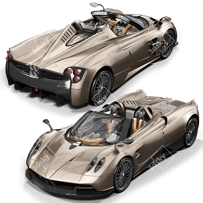 Detailed Pagani Huayra Model 3D model image 3