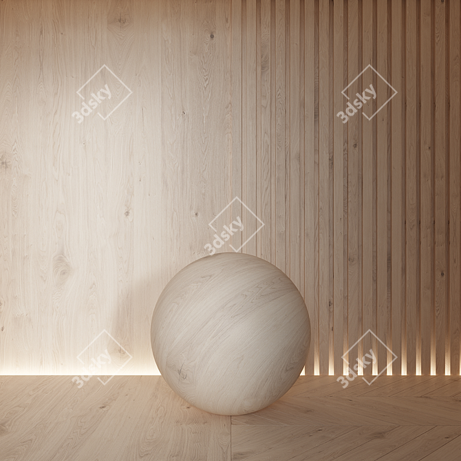 Seamless Wood Material Render Package 3D model image 3