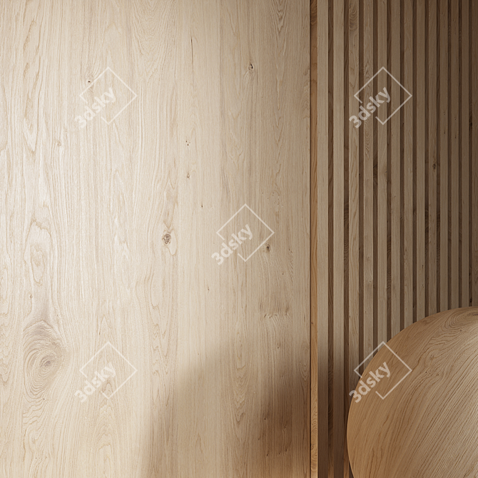 Seamless Wood Material Render Package 3D model image 4