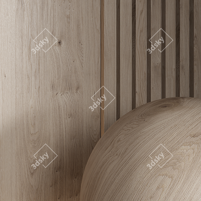 Seamless Wood Material Render Package 3D model image 6