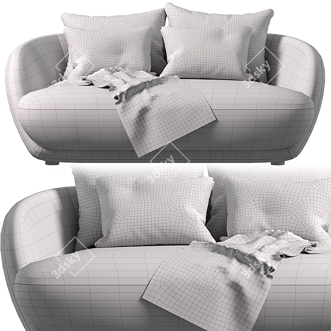 2015 Alpine Sofa in Corona 3D model image 3