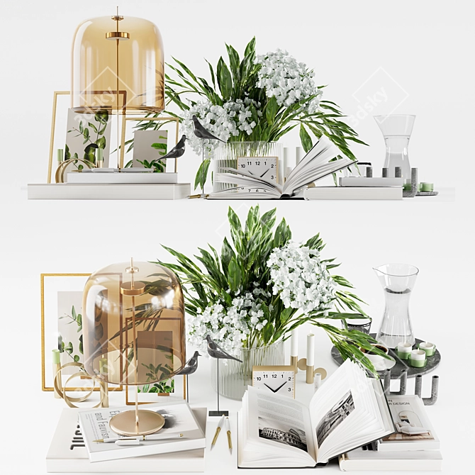 Elegant 2016 Decor Set 3D model image 1