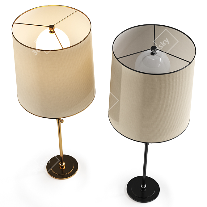 Elegant Visual Comfort Table Lamp 3D model image 1