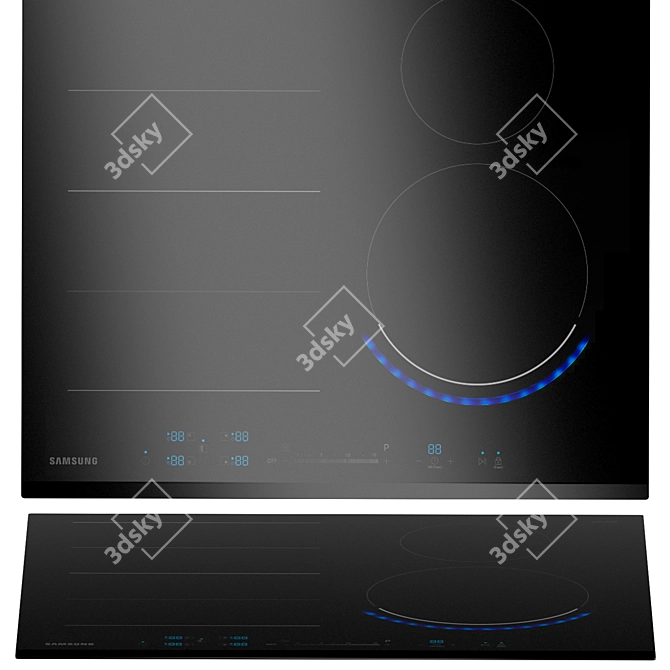 Samsung 7-Piece Kitchen Appliance Set 3D model image 6