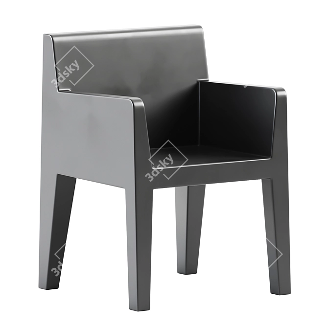 Modern Polished Outdoor Chair 3D model image 1