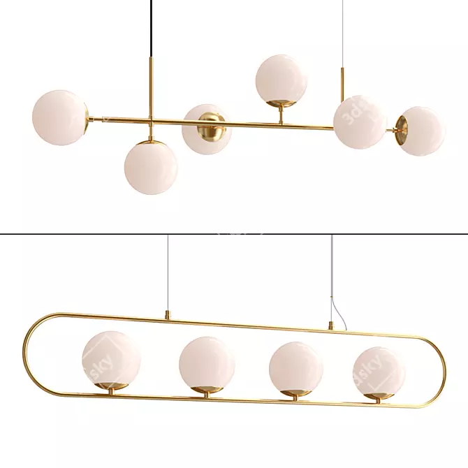 Modern Hanging Pendant Lights 3D model image 5