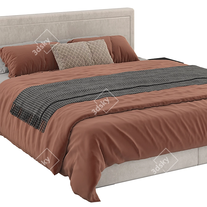 Dual-purpose Side Storage Bed 3D model image 3