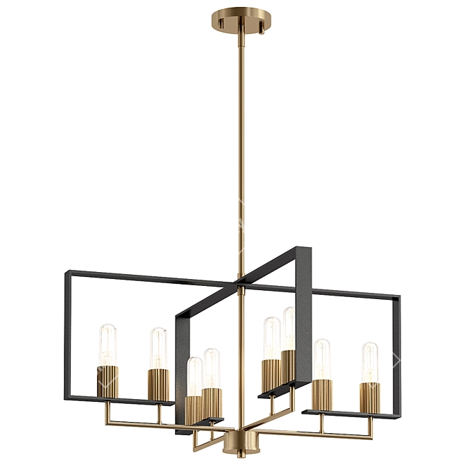 Chicago PM 3D Chandelier Model 3D model image 1