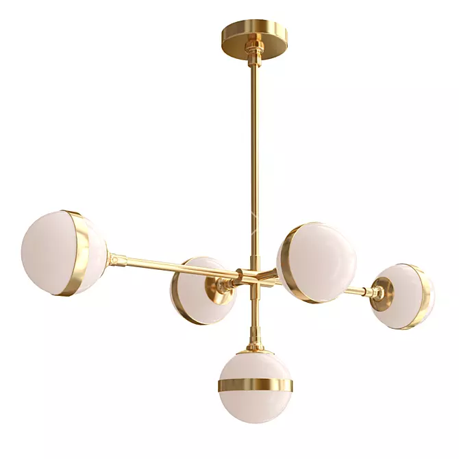 Illuminating Starkey 5 Light Chandelier 3D model image 1