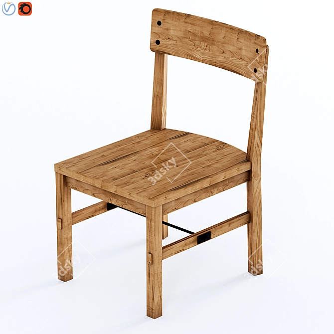 RusticExtend Dining Set 3D model image 2