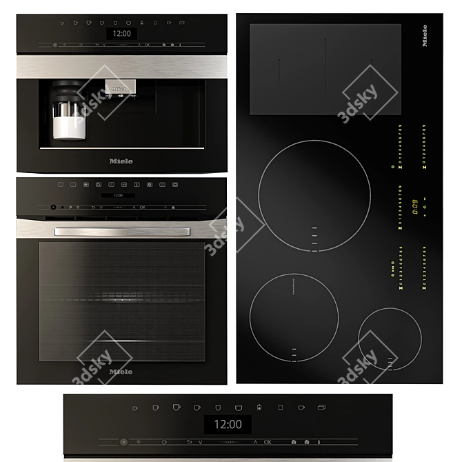 Miele Kitchen Appliances Bundle 3D model image 3