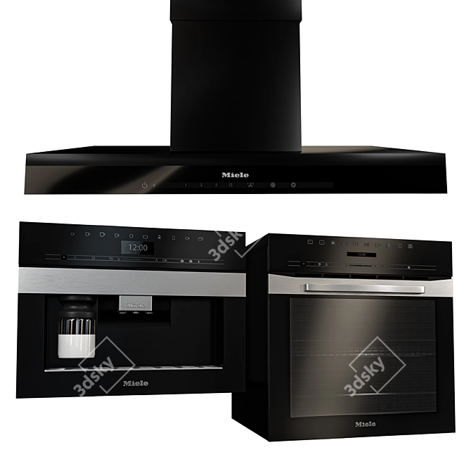 Miele Kitchen Appliances Bundle 3D model image 4