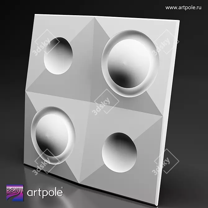 Balance LED 3D Panel - ARTPOLE 3D model image 1