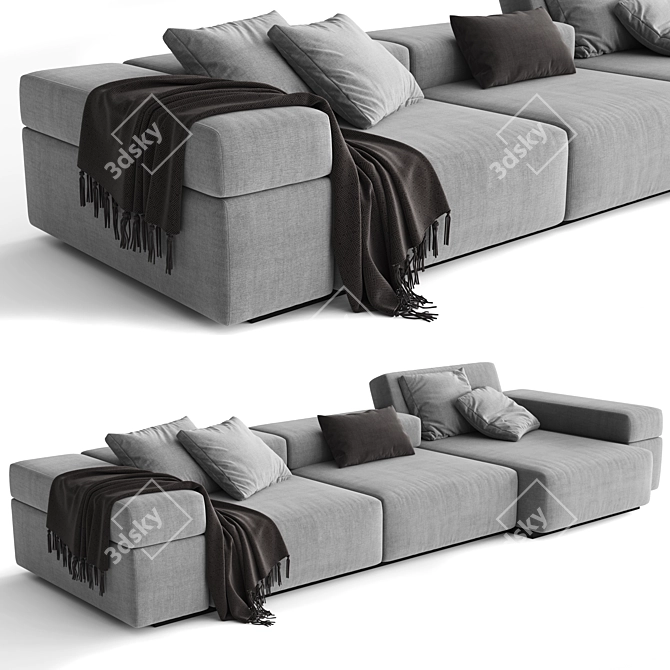 Modular Sofa Design by LEMA 3D model image 1