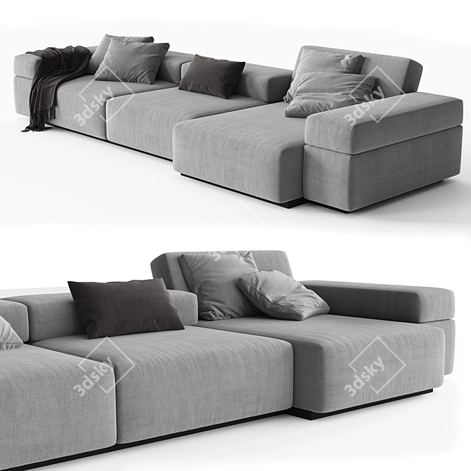 Modular Sofa Design by LEMA 3D model image 2