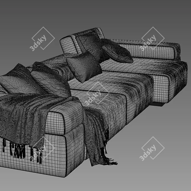 Modular Sofa Design by LEMA 3D model image 3