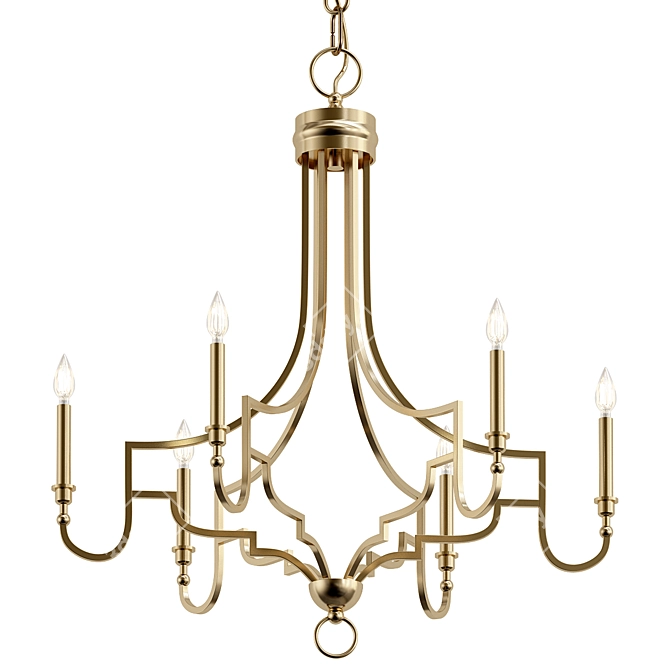 Natural Elegance Chandelier Model 3D model image 1