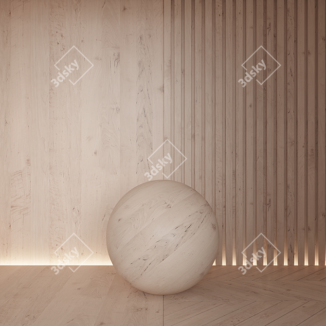 Seamless Wood Material 3D Models 3D model image 4