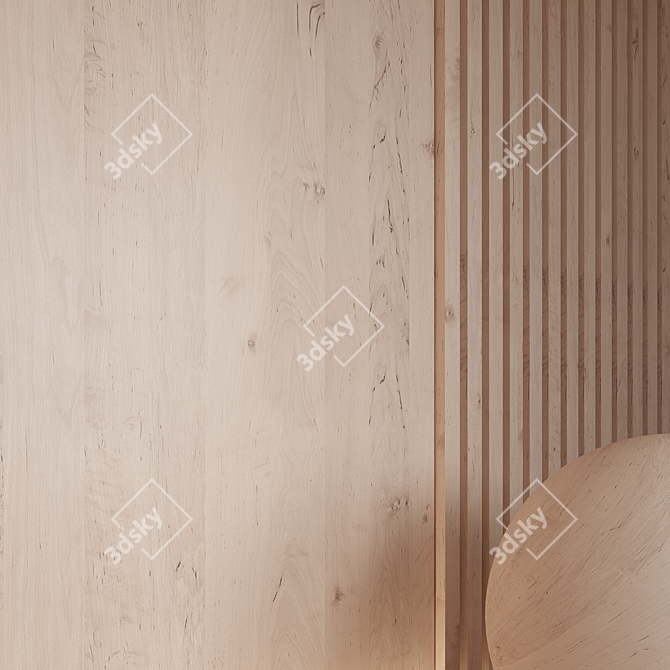 Seamless Wood Material 3D Models 3D model image 5