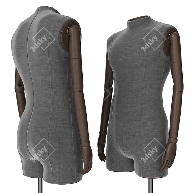 Male Mannequin Display Figure 3D model image 1