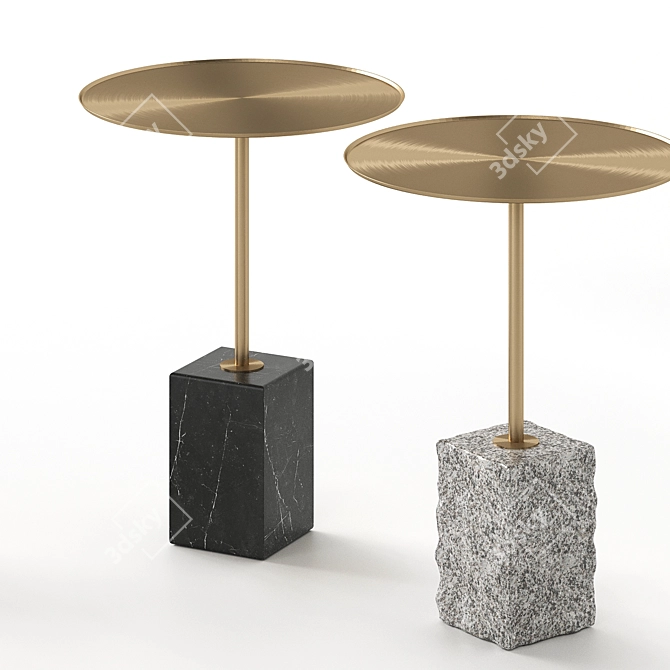 Luxury Eichholtz Side Table Cole 3D model image 2