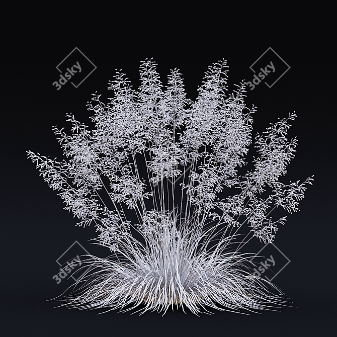 Dense Meadow Grass Collection 3D model image 5