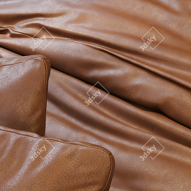 Luxury 4K Leather Texture Set 3D model image 1