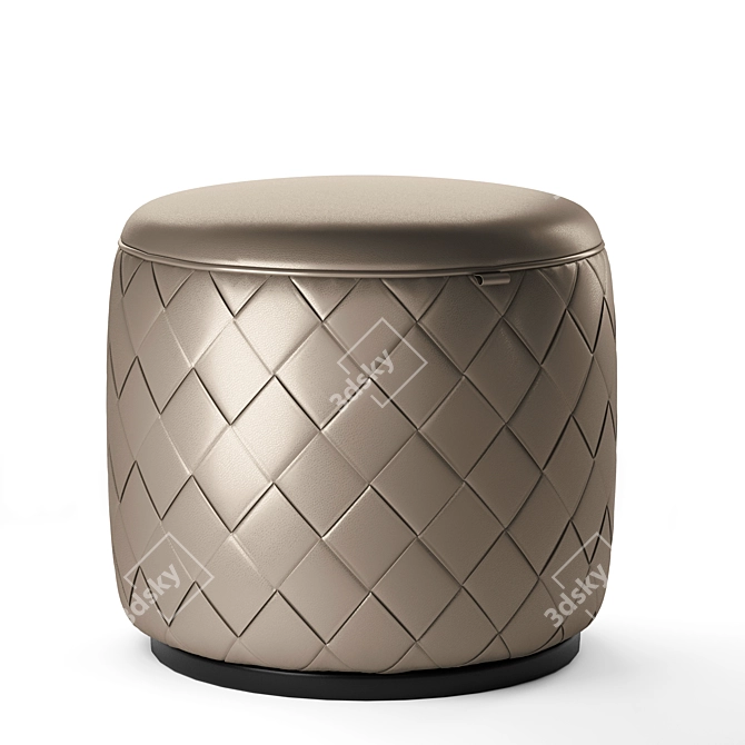 Luxury Grant Pouf by Poltrona Frau 3D model image 3