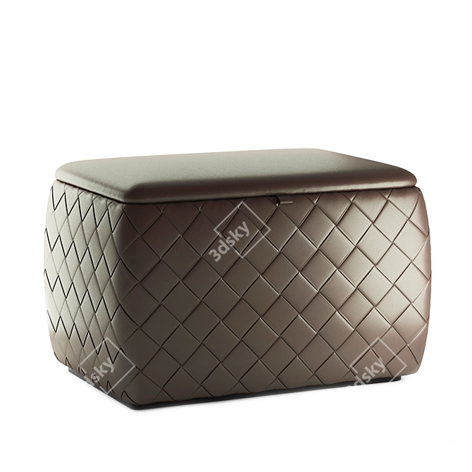 Luxury Grant Pouf by Poltrona Frau 3D model image 4