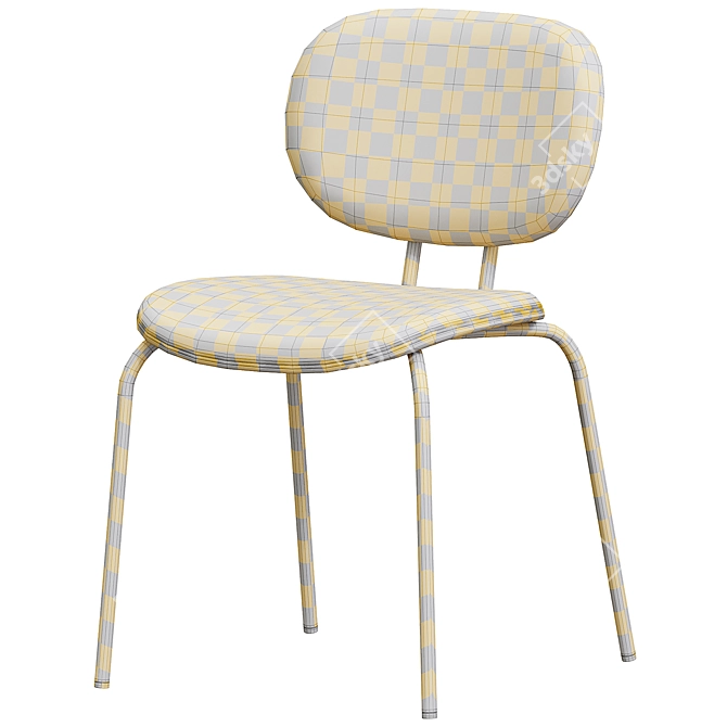 Modern Hari Upholstered Chair Fever 3D model image 5