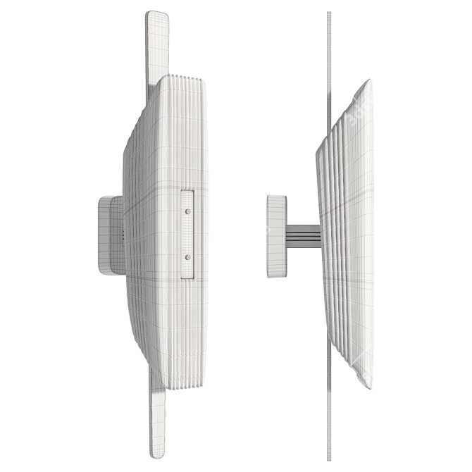 Chic Deco Glaive Wall Sconce 3D model image 3