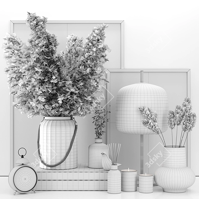 Elegant Decor Set 3 3D model image 4