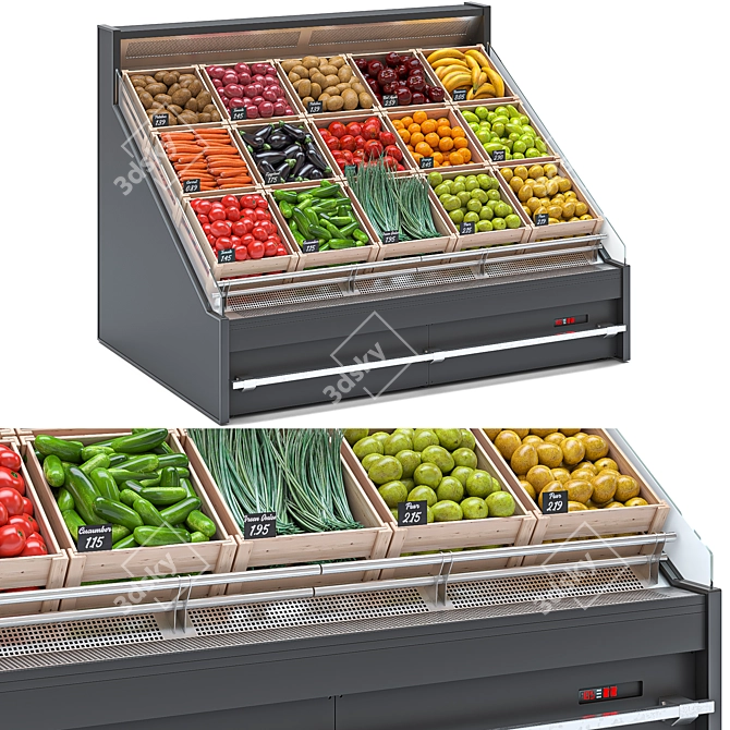 HitLine Refrigerated Display Case 3D model image 1