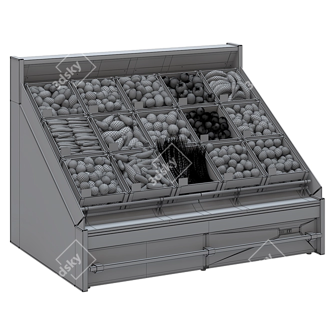 HitLine Refrigerated Display Case 3D model image 3