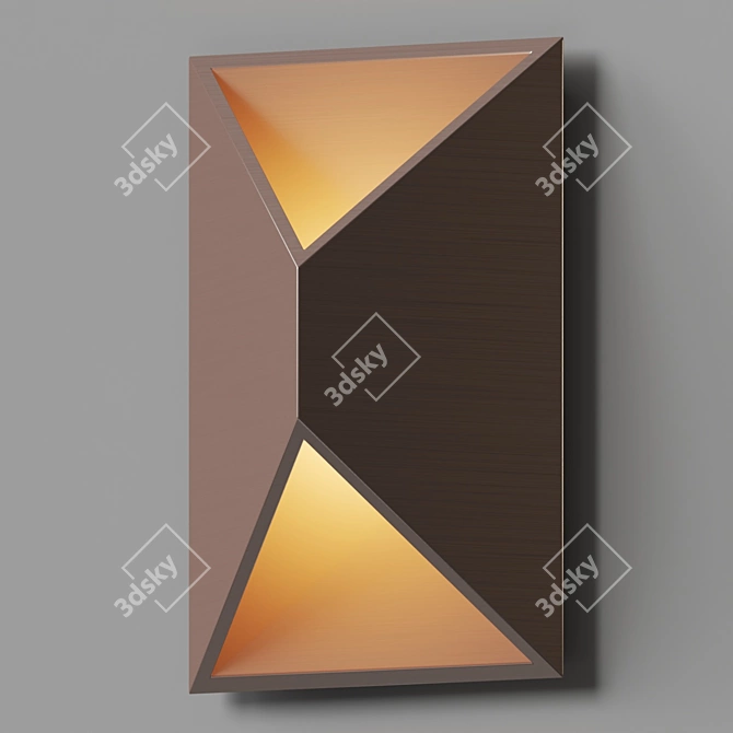 Prisma Geometric LED Sconce Light 3D model image 2