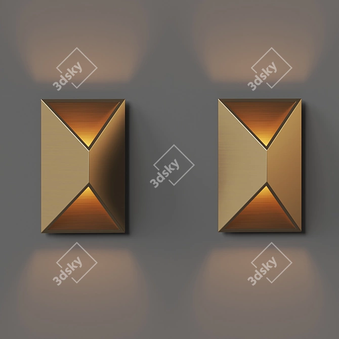 Prisma Geometric LED Sconce Light 3D model image 3