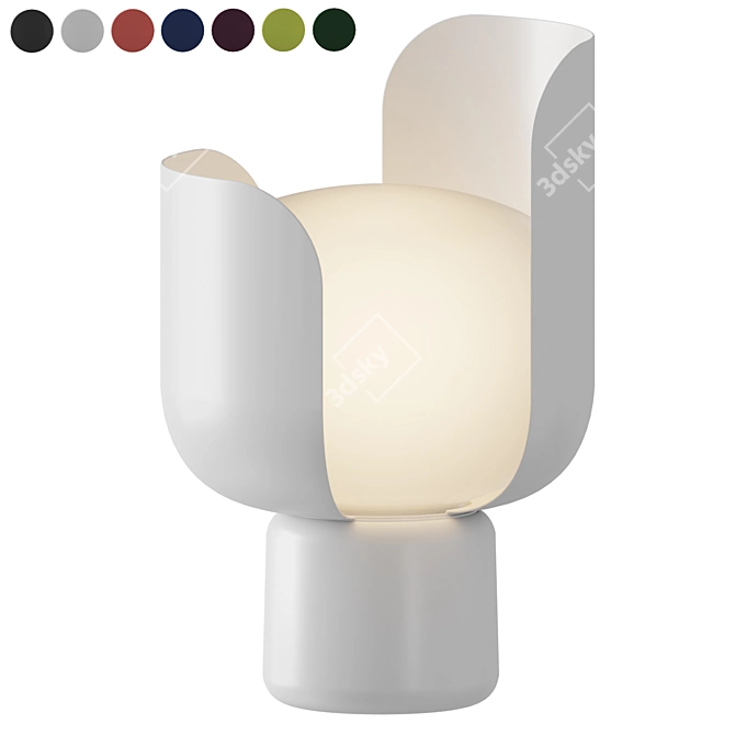 Elegant Blom Table Lamp 3D model image 1