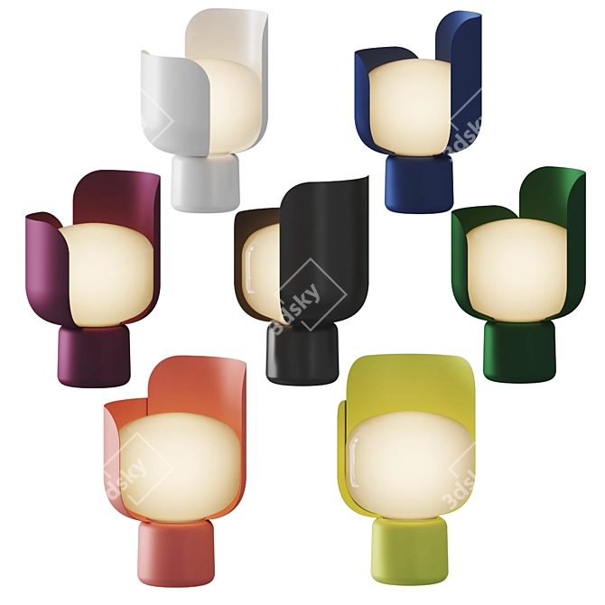 Elegant Blom Table Lamp 3D model image 2